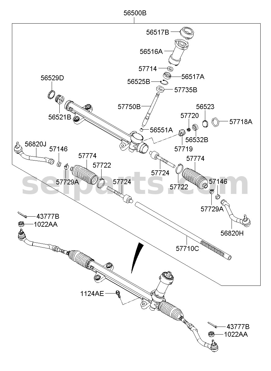 Genuine BALL BEARING for Hyundai Sonata #565523Q000