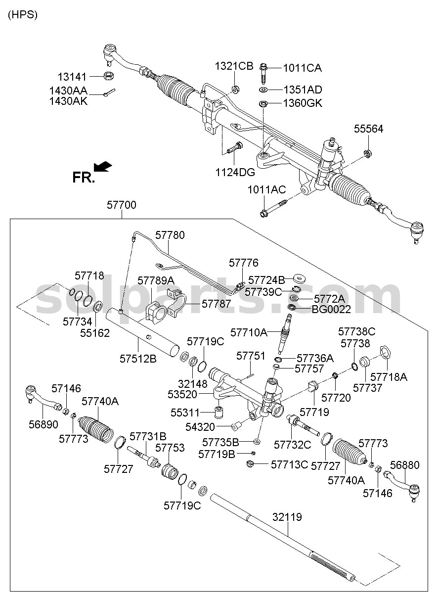 Genuine TUBE ASSY for Kia MOHAVE 16 (2016-2019) #577122J900