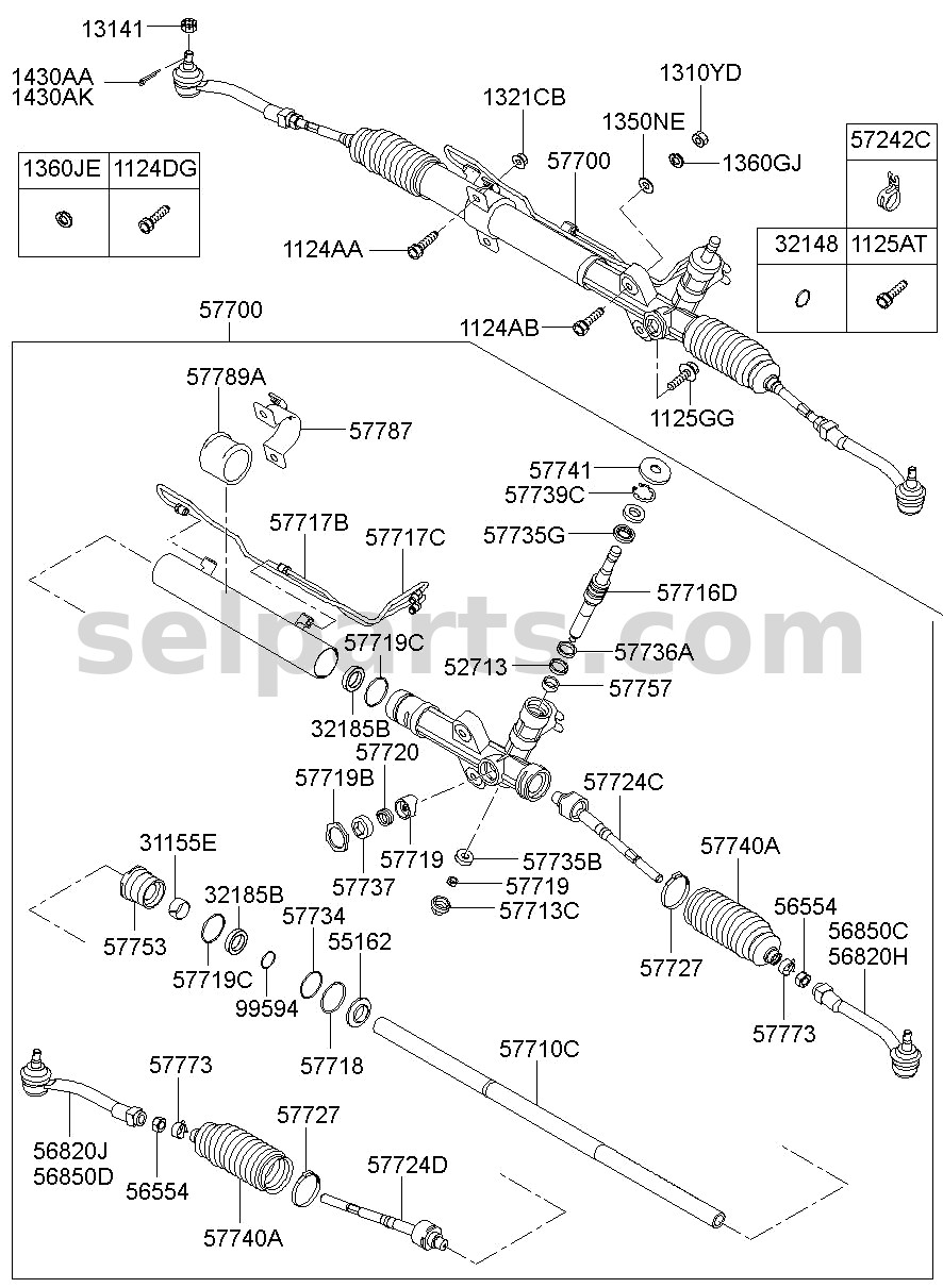 Genuine JOINT ASSY-INNER BALL for Hyundai Grand Starex #577244H300