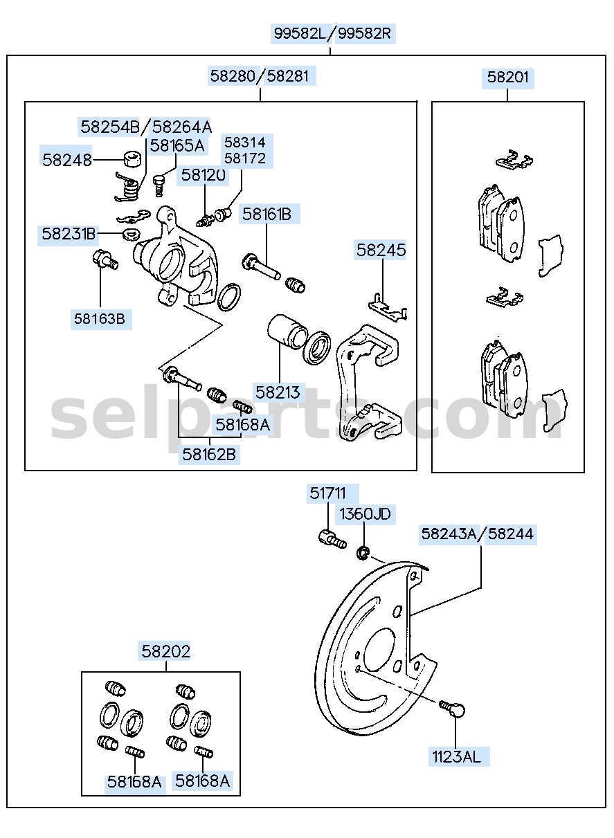 Genuine BEARING-DOUBLE for Kia K5 #458643B701