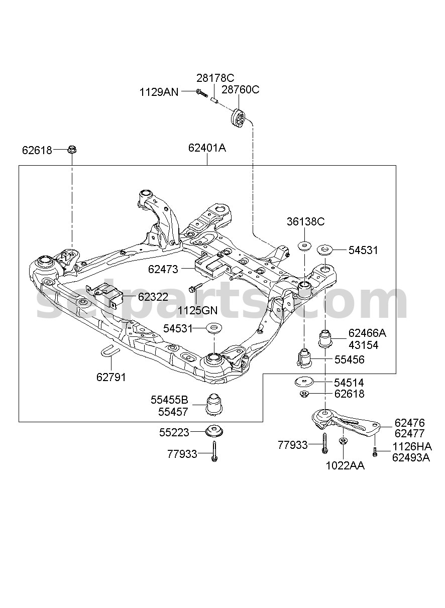 Genuine PAD-HOOD INSULATING for Kia K5 #81125L2000