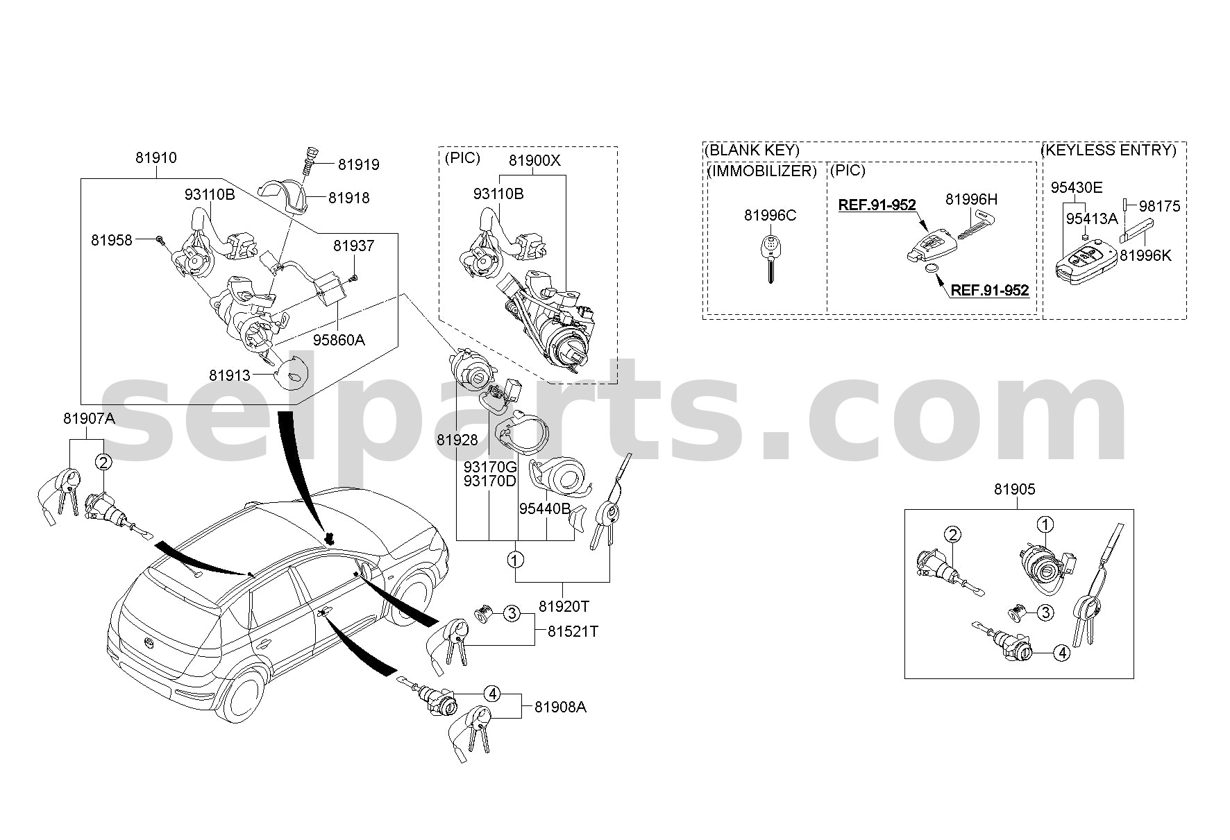Genuine ROTOR-GL/BOX for Hyundai Sonata #815212LA00