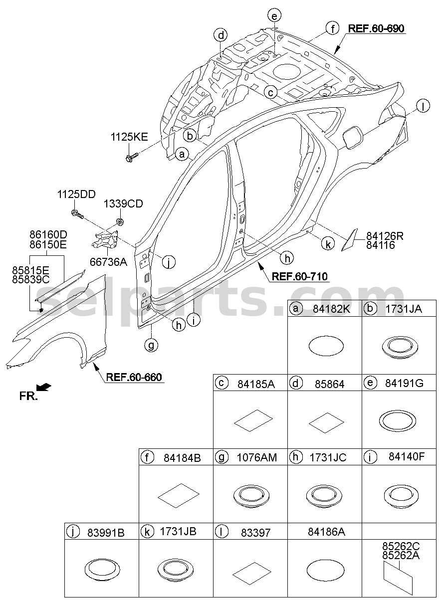 Genuine BRACKET-ENGINE MTG SUPPORT for Kia K5 #21825C2300