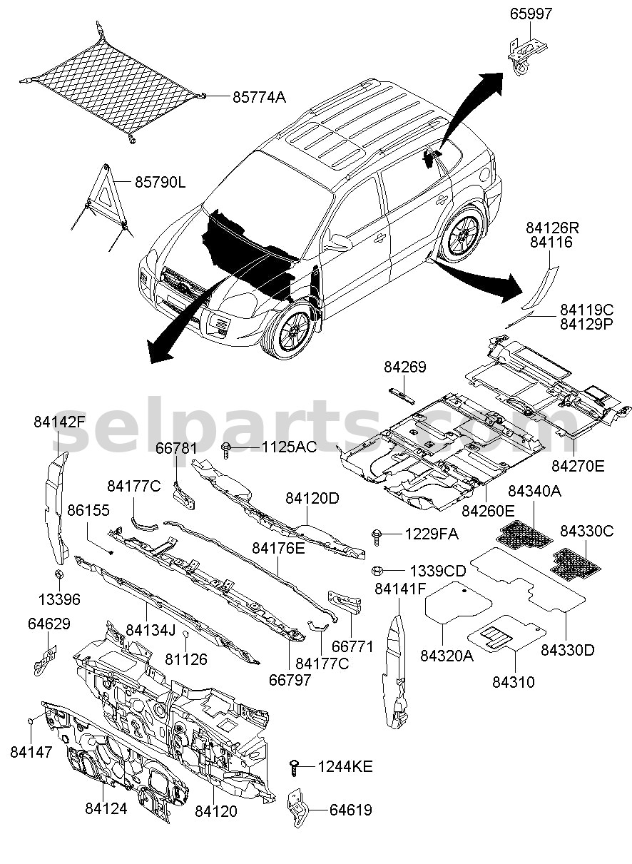 Genuine PANEL ASSY-CENTER FACIA,UPR for Kia K5 #84740D4100SJ5