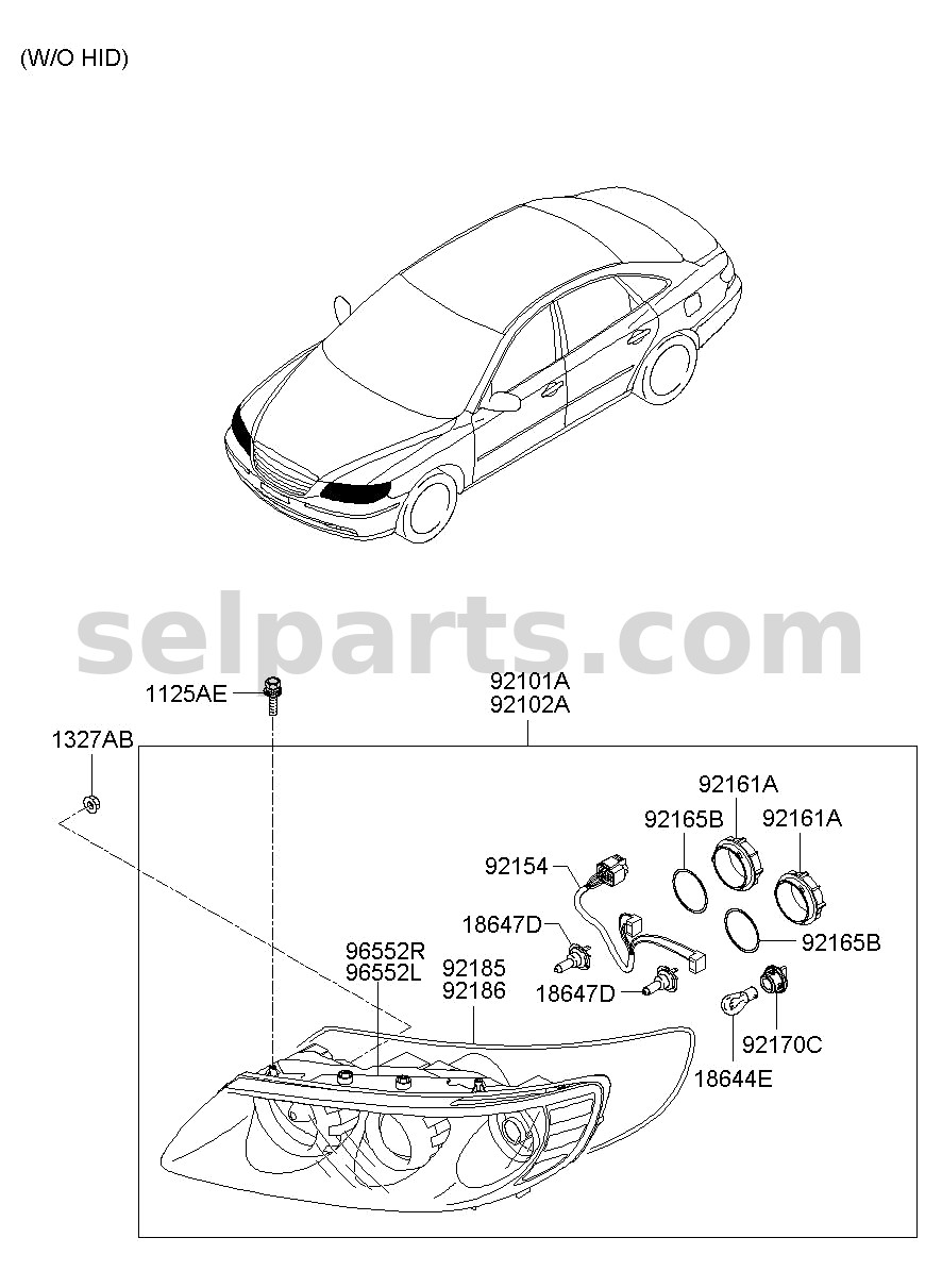 Genuine WIRING ASSY-EXTN for Hyundai Sonata #84595C1100