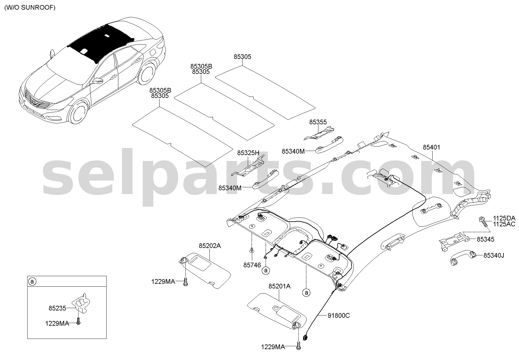 Genuine MOULDING-FRONT BUMPER,LH for Kia K5 #86541L2300