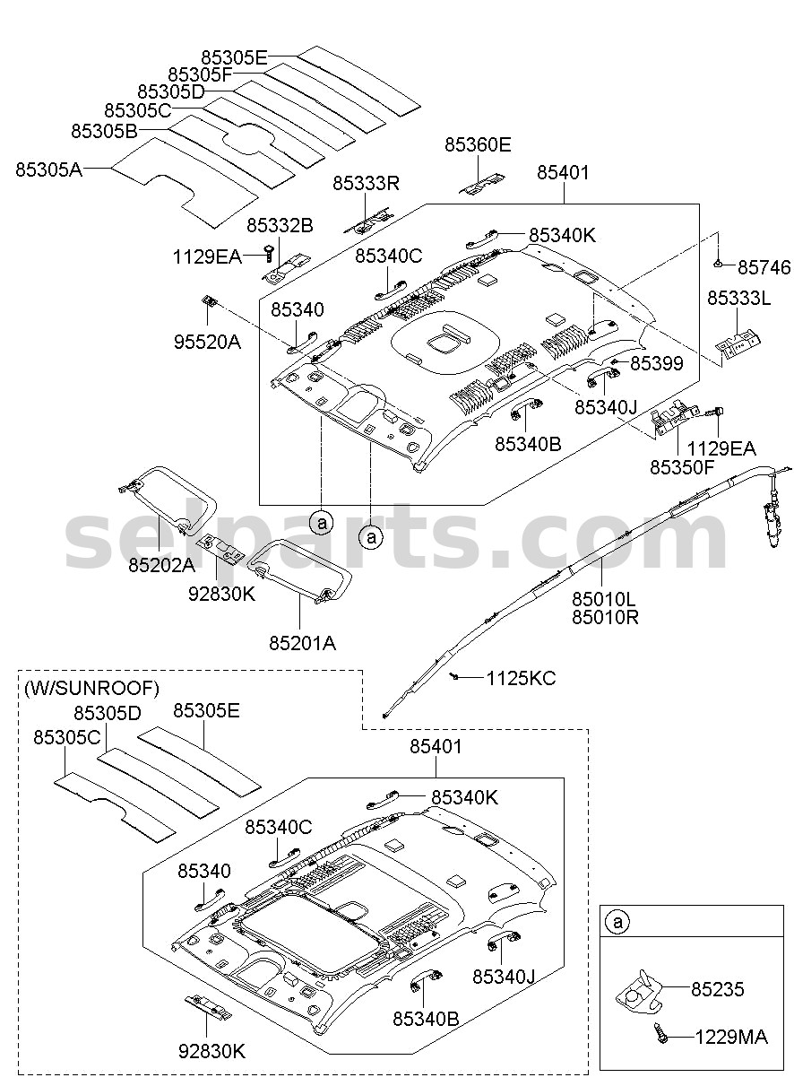 Genuine BRACKET-A/HDL MTG RR,LH for Hyundai Sonata #85333C1000