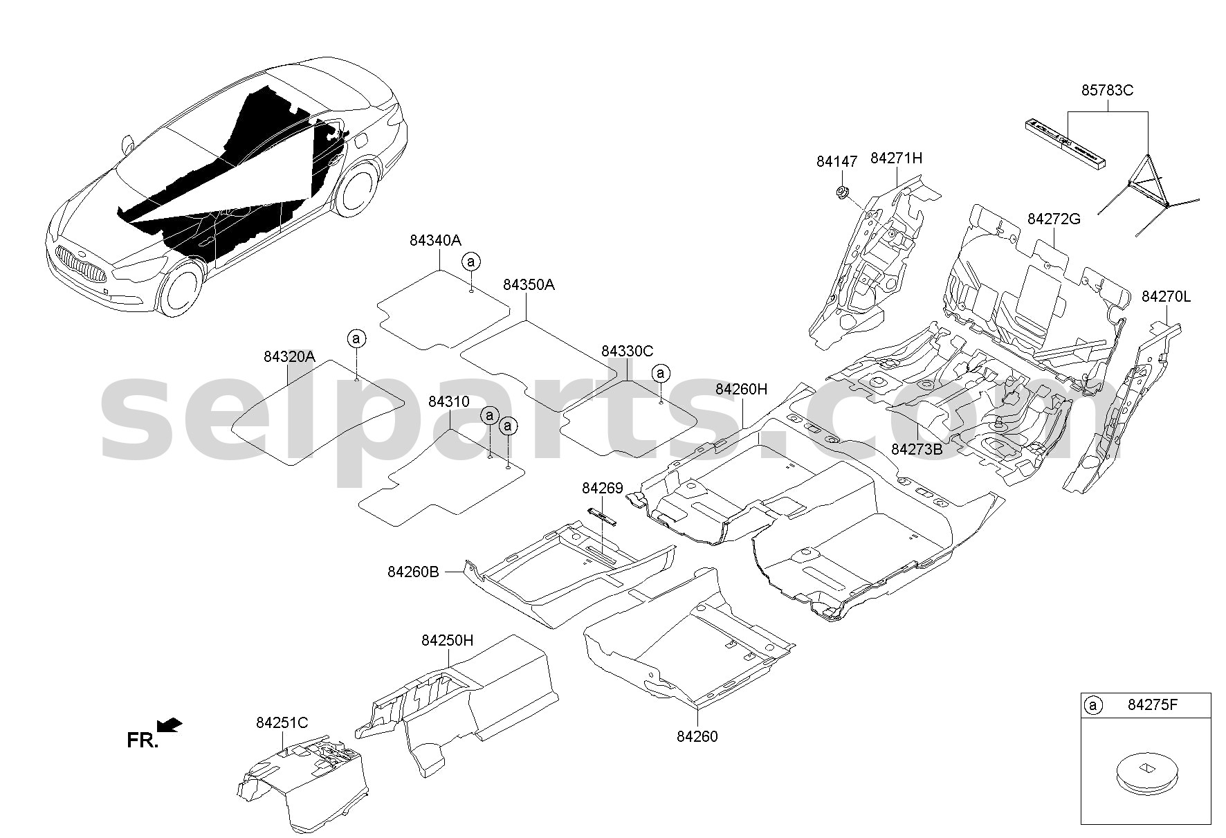 Genuine TRIANGLE-CAR WARNING for Kia Sportage #857803T800