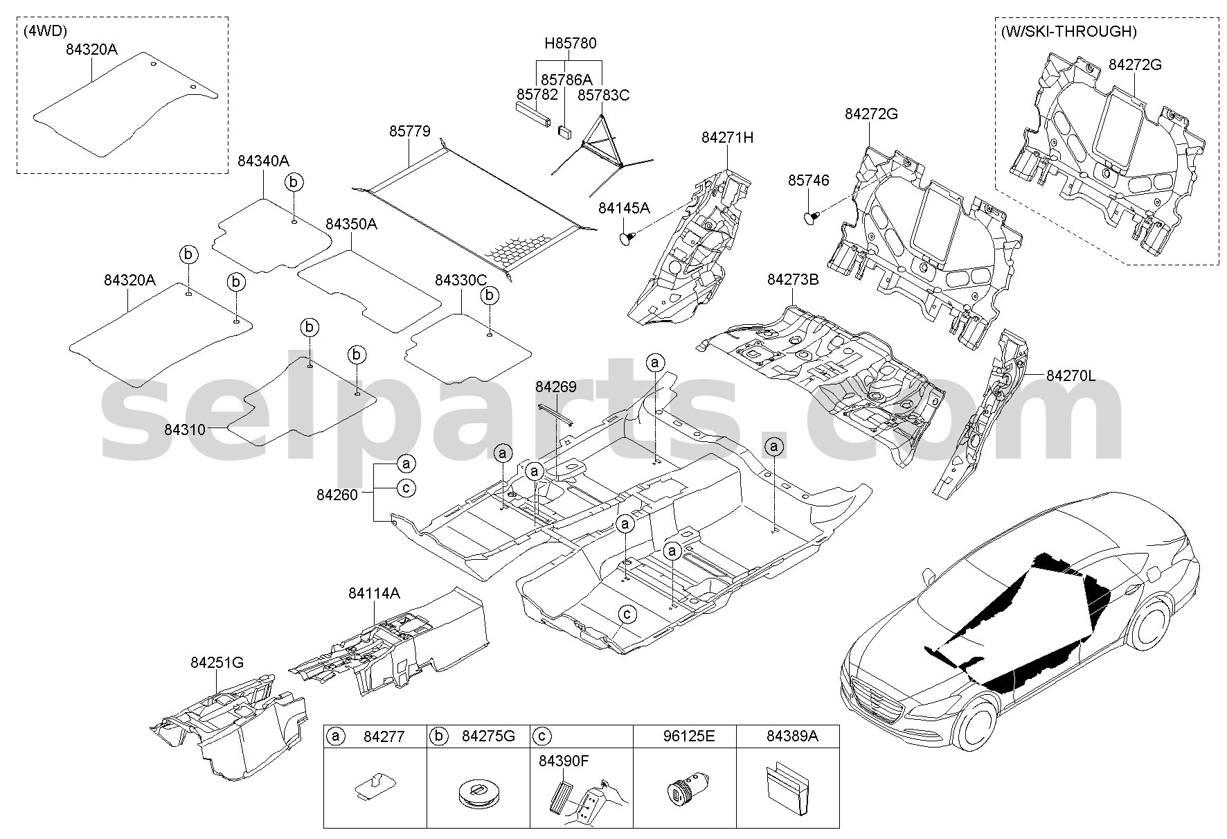 Genuine TRIANGLE ASSY-CAR WARNING for Hyundai Sonata #85780B1000