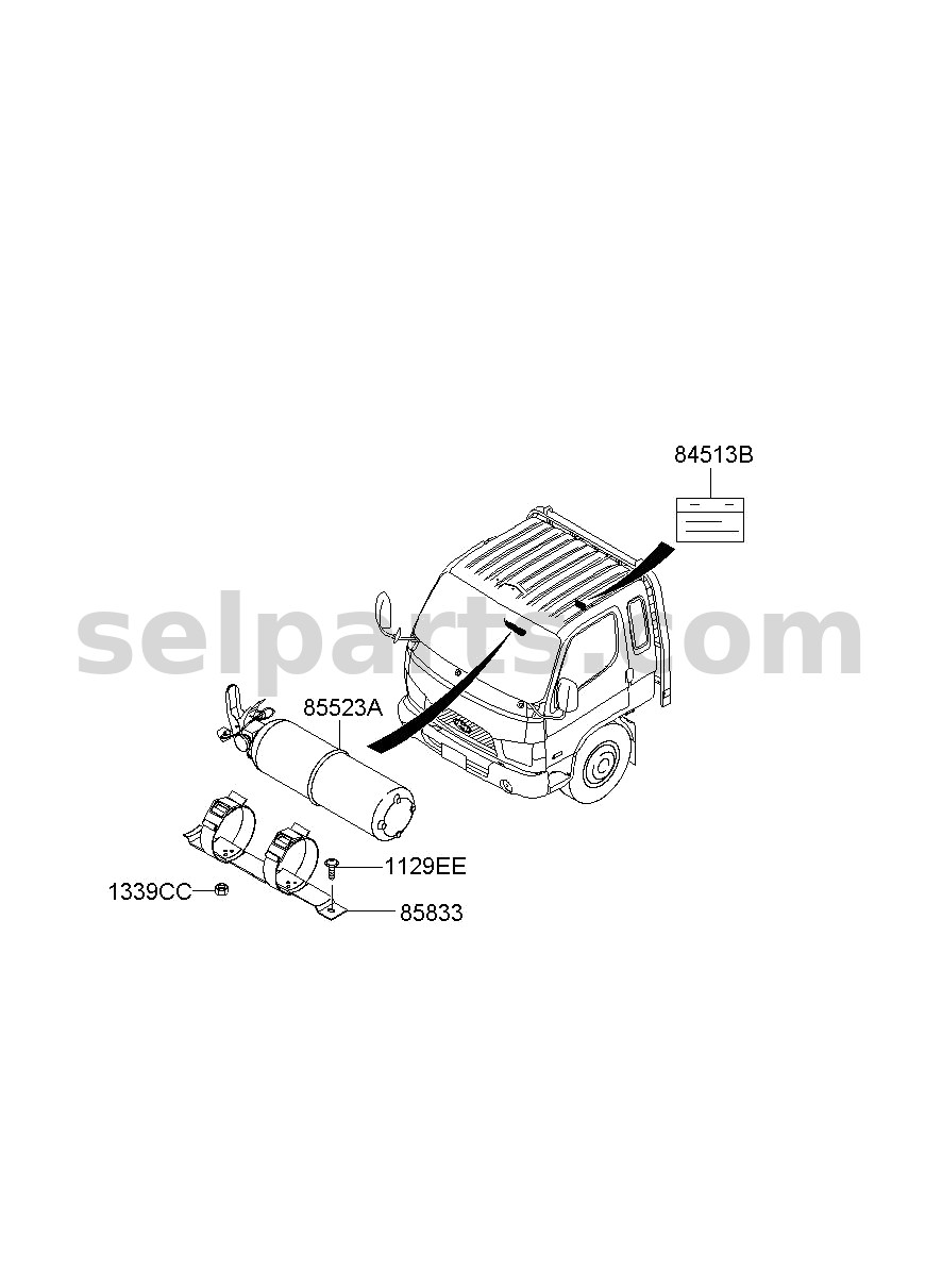 Genuine FIRE EXTINGUISHER for Hyundai Palisade #858834D500