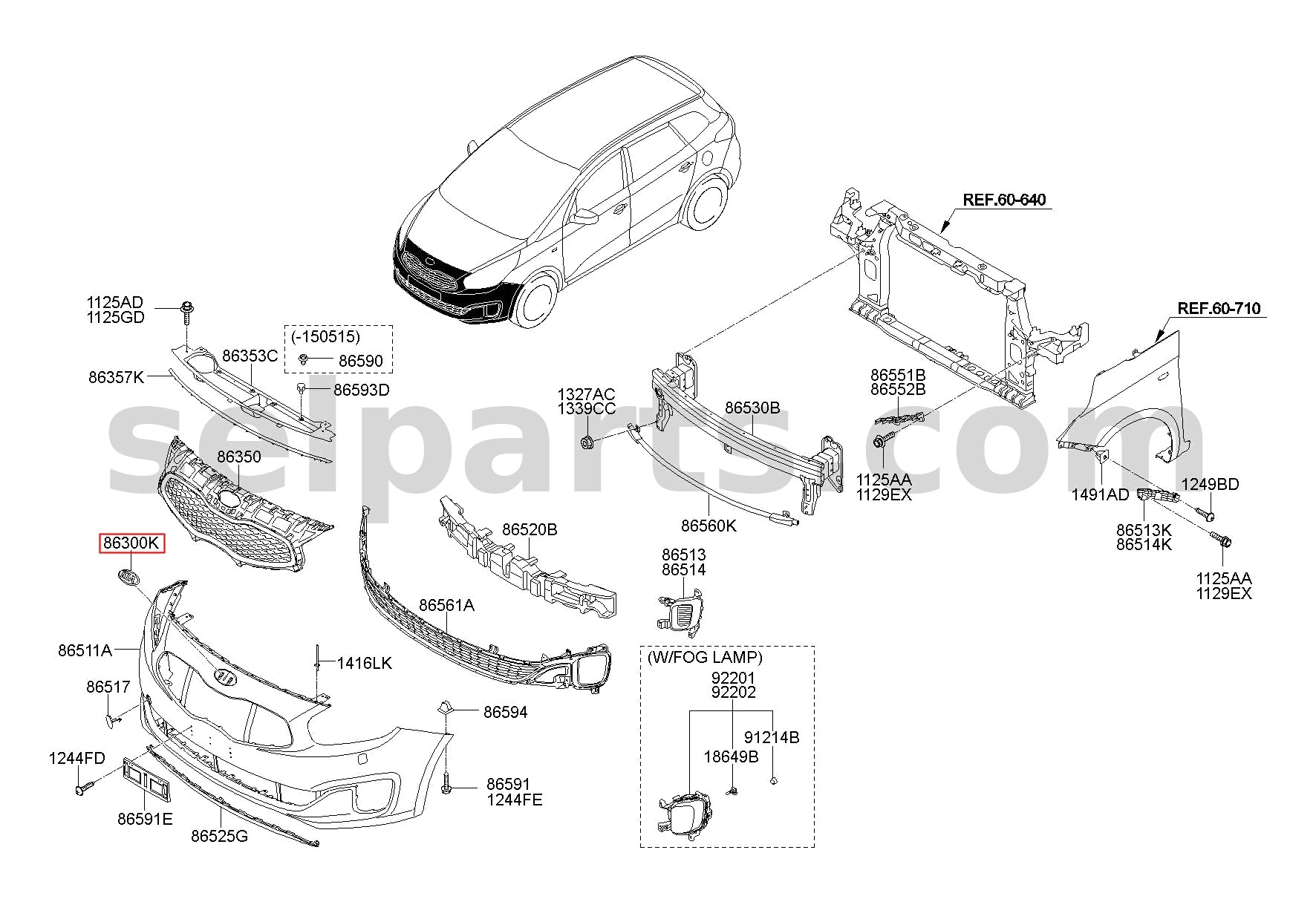 Genuine EMBLEM-KIA for Kia Sportage #86320A4000