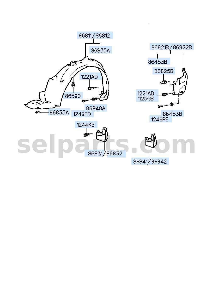 Genuine AIR GUIDE-INTERCOOLER for Kia K5 #282772M001