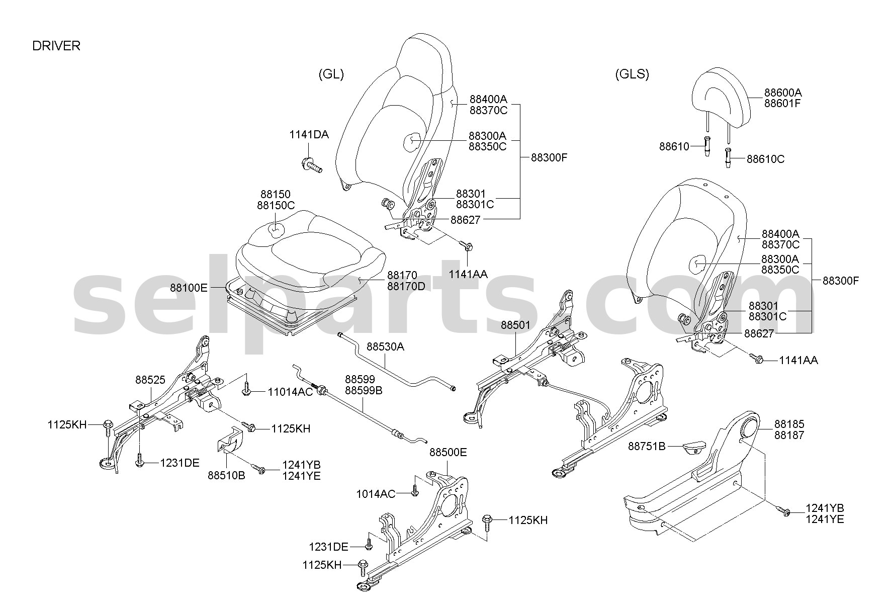 Genuine COVER-FR DR O/S HDL LH for Kia K5 #82652D4020SWP