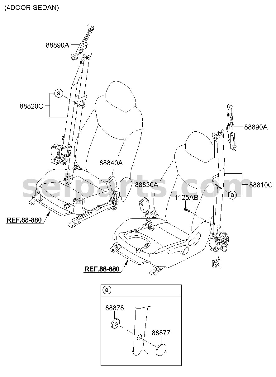 Genuine ADJUSTER ASSY-HEIGHT for Kia Sportage #888903X000
