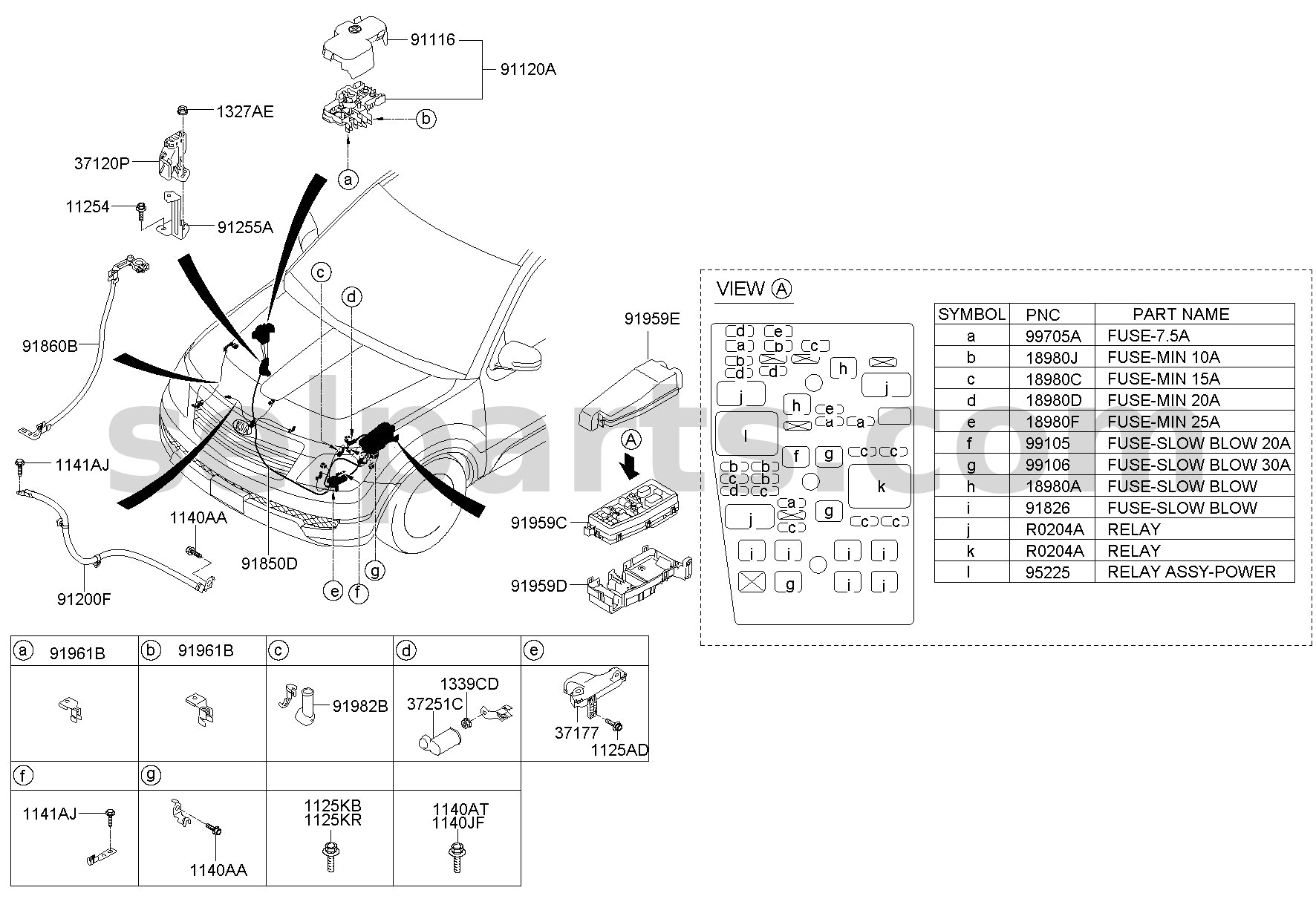 Genuine MODULE - SPREAD SHIELD for Kia MOHAVE 16 (2016-2019) #919502J800