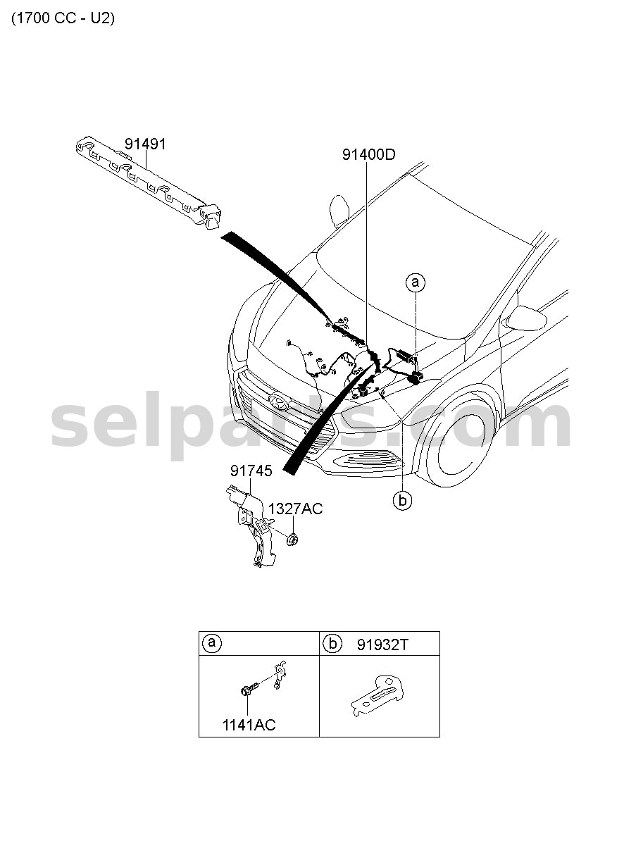 Genuine PROTECTOR-CONTROL WIRING for Hyundai Sonata #91971A5060