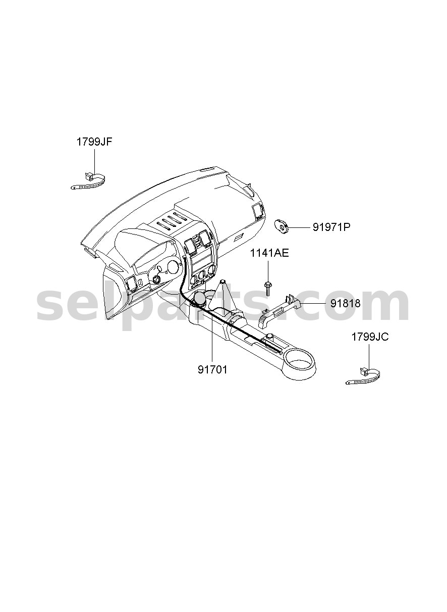 Genuine PROTECTOR-WIRING for Hyundai Sonata #91972C1850