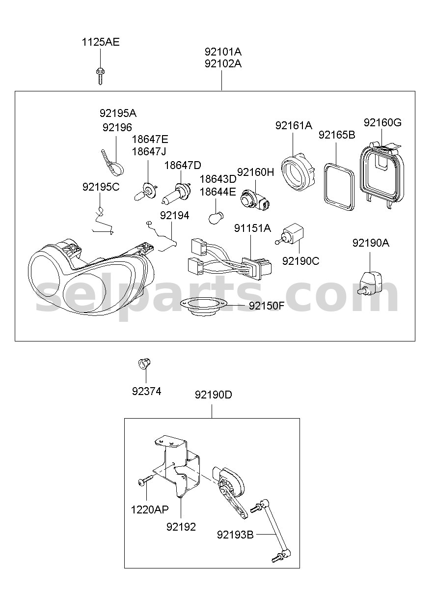 Genuine LINK ASSY-SENSOR for Hyundai Sonata #92194B3000