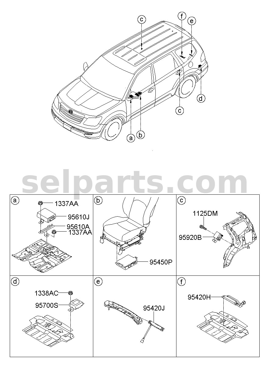 Genuine ANTENNA ASSY - SMART KEY for Kia MOHAVE 16 (2016-2019) #954602J240