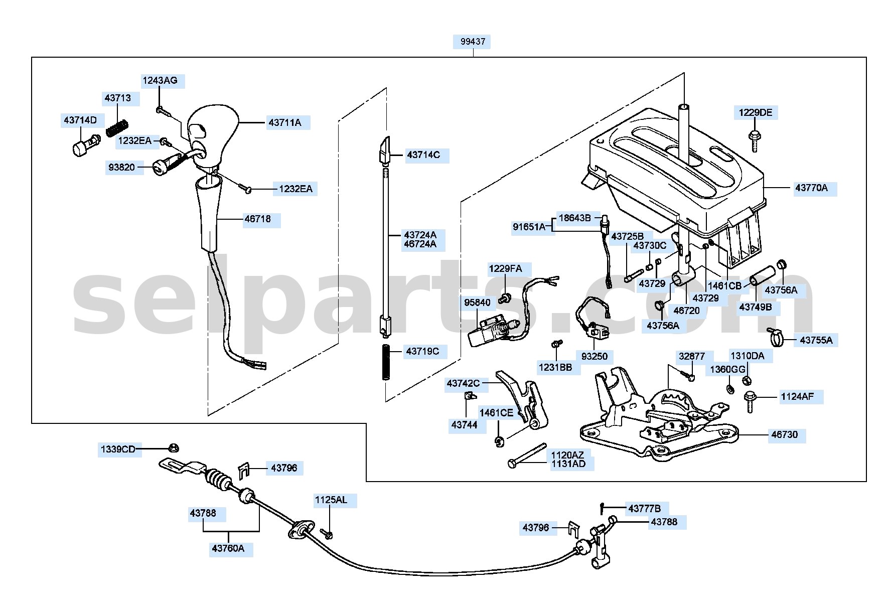 Genuine SOLENOID ASSY - AUTOMATIC TRANSAXLE for Kia MOHAVE 16 (2016-2019) #958403M000