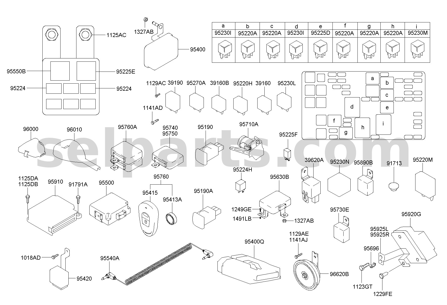 Genuine SENSOR ASSY-SIDE IMPACT,FRT for Hyundai Sonata #95920C1100