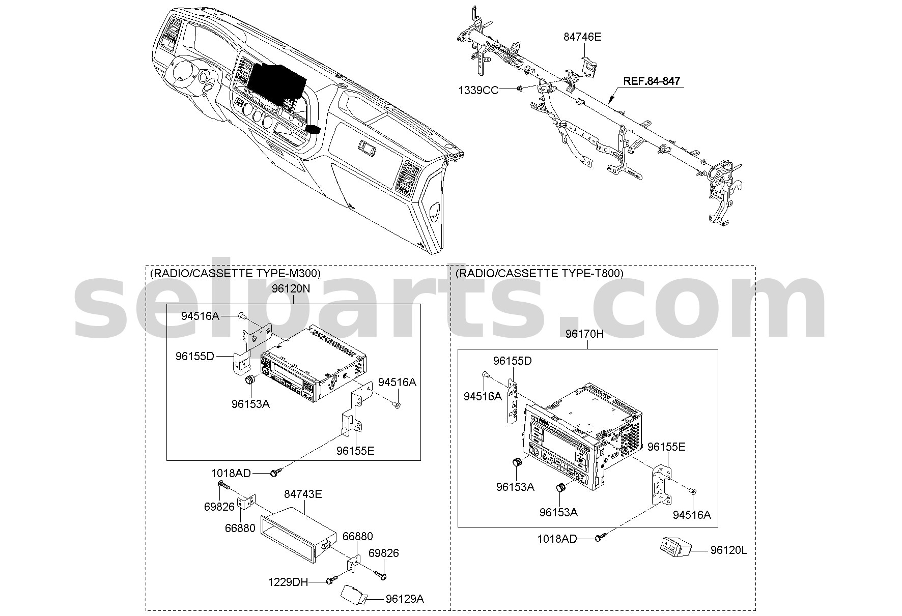 Genuine JACK ASSY-AUX & USB for Hyundai Sonata #96120C1000