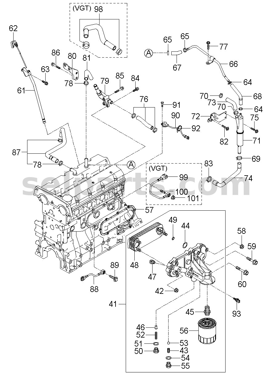 Genuine ACTUATOR ASSY - INTAKE for Kia MOHAVE 16 (2016-2019) #971244D050