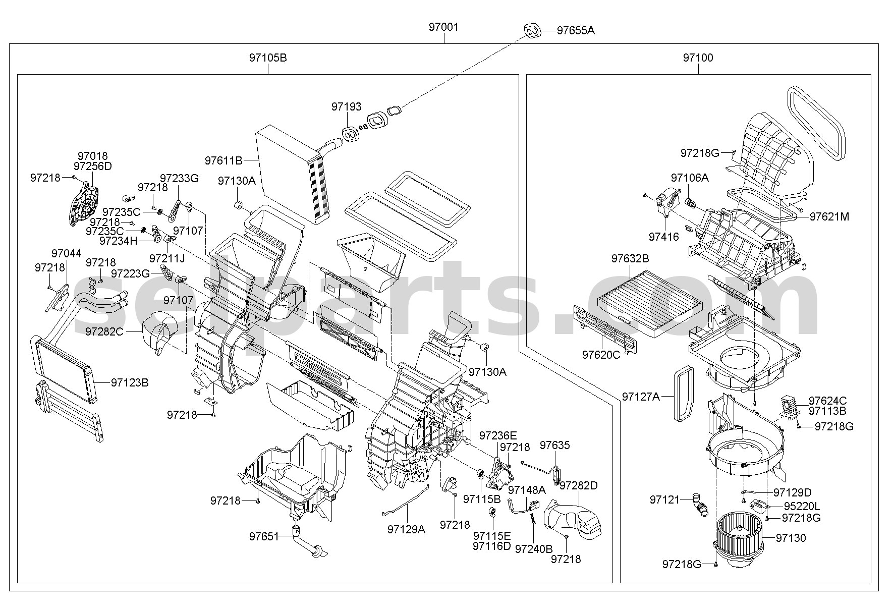 Genuine RESISTOR for Kia Sportage #97128D1000