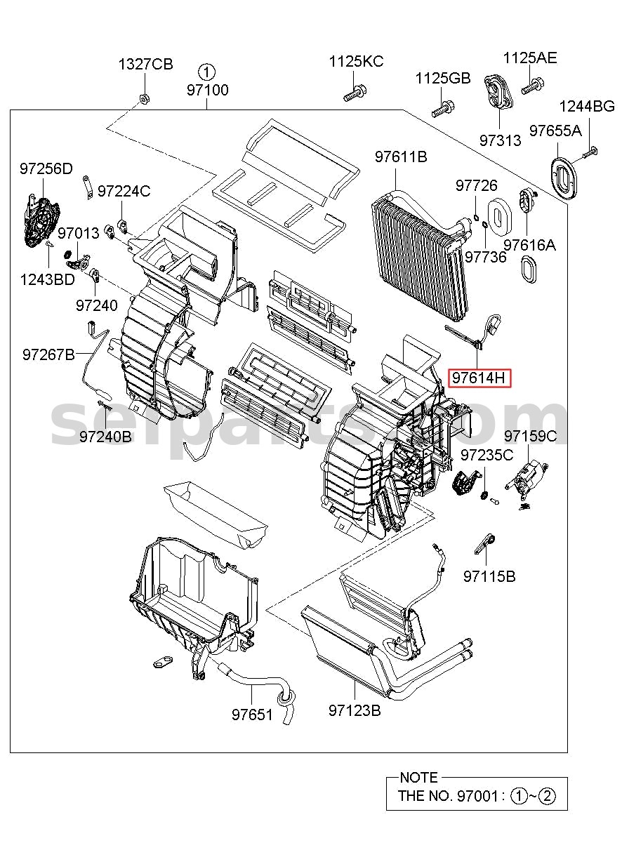 Genuine THERMISTOR ASSY-A/C EVAP for Kia Sportage #97143C5000