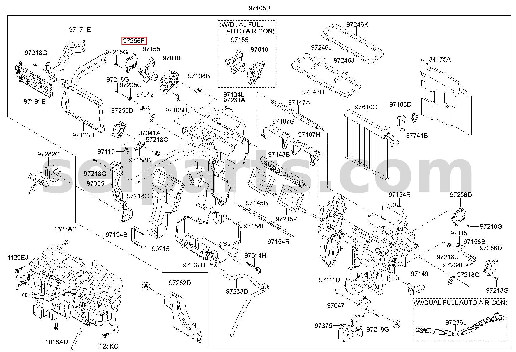 Genuine ACTUATOR-MODE for Kia Sportage #971543Z000