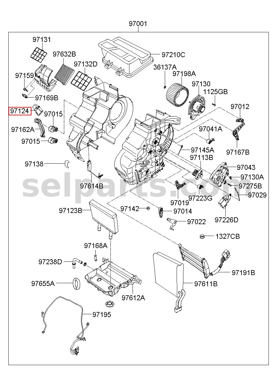 Genuine ACTUATOR ASSY-INTAKE for Kia Sportage #971573T000