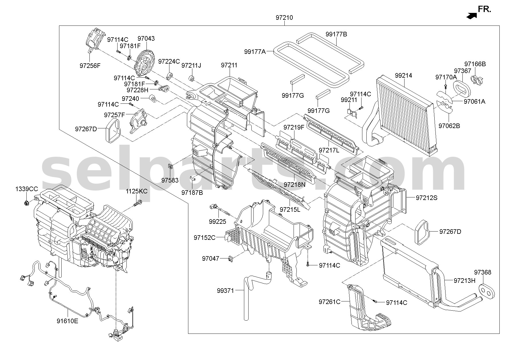 Genuine ACTUATOR-TEMP for Hyundai Sonata #97159C1050