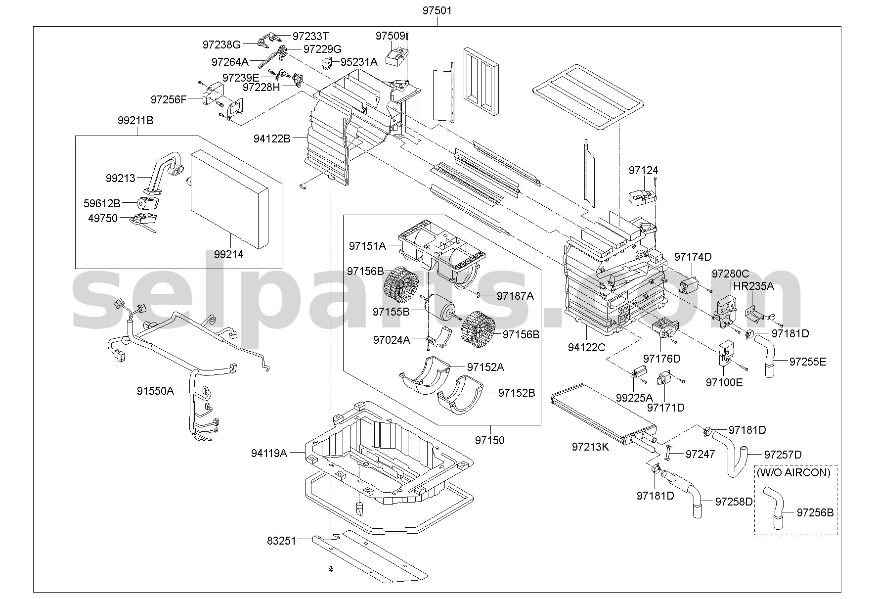 Genuine ACTUATOR-MIX for Kia Sportage #971611JAA0