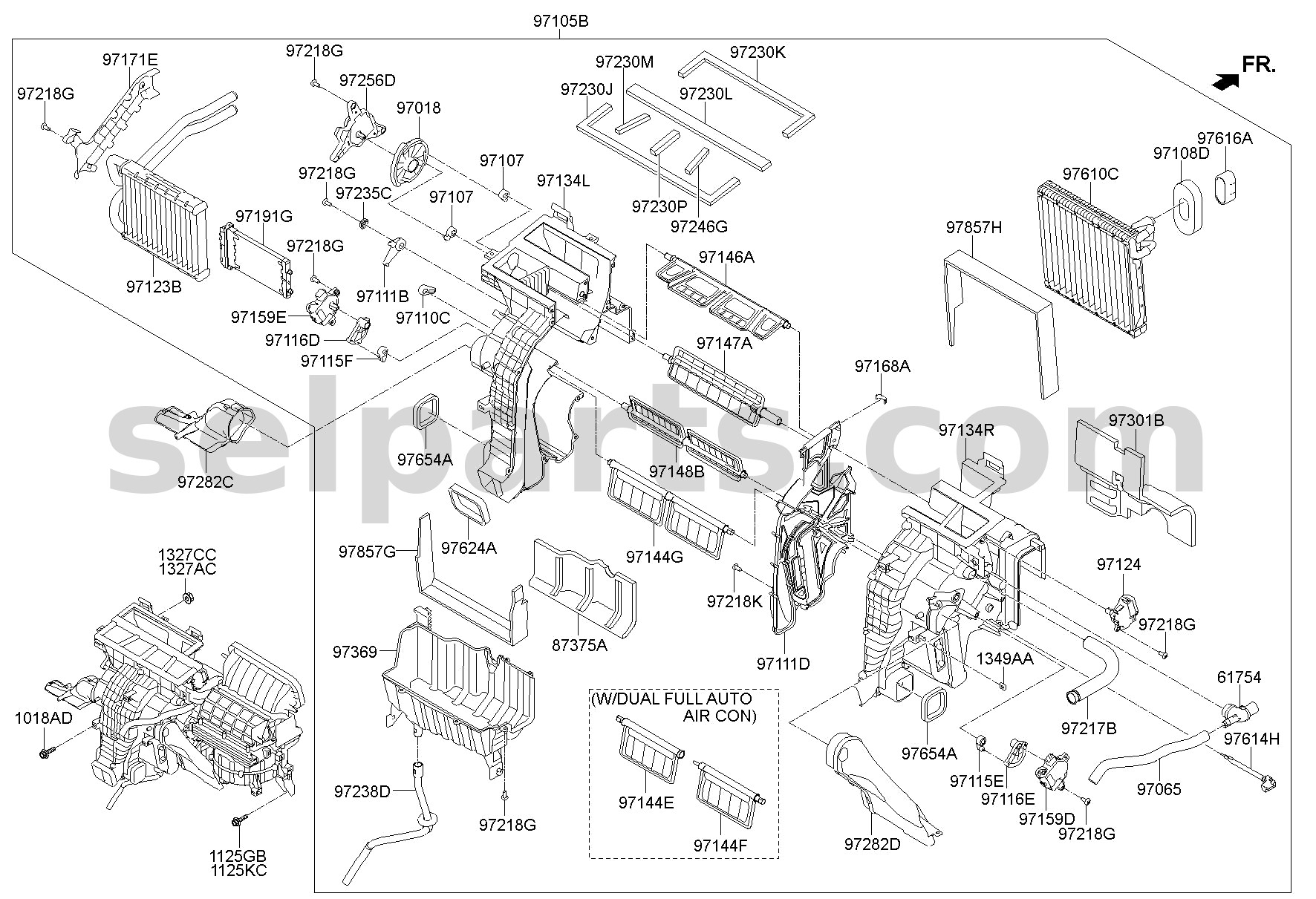 Genuine HEATER-PTC for Hyundai Sonata #971922T000