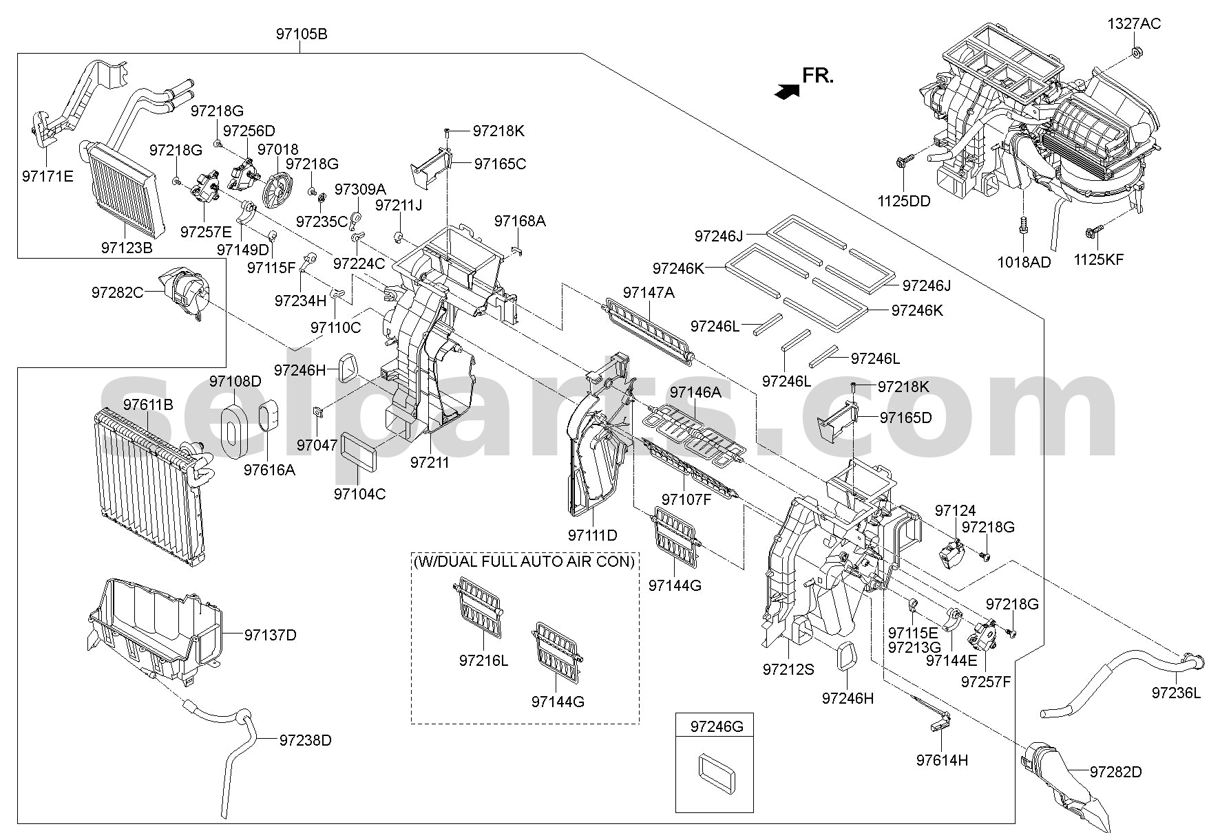 Genuine ASPIRATOR & HOSE ASSY for Kia Sportage #972361G000