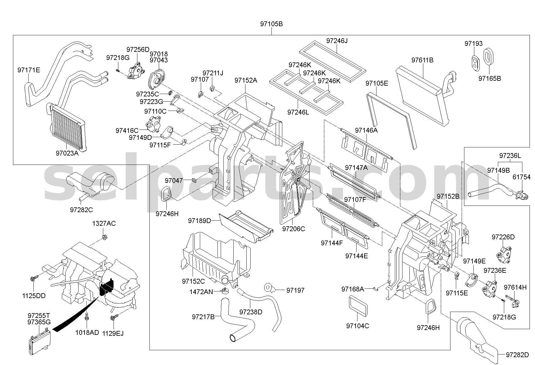 Genuine SEAL-HEATER for Hyundai Sonata #972453S000