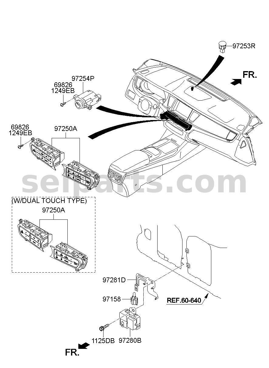 Genuine SENSOR-IN CAR for Hyundai Palisade #972703T000