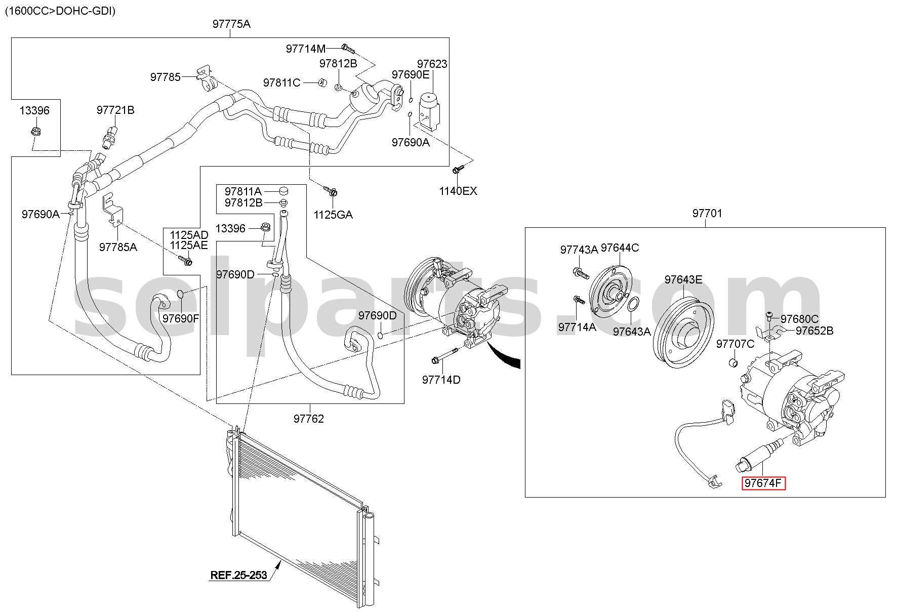 Genuine VALVE-CONTROL for Kia Sportage #97674D3000