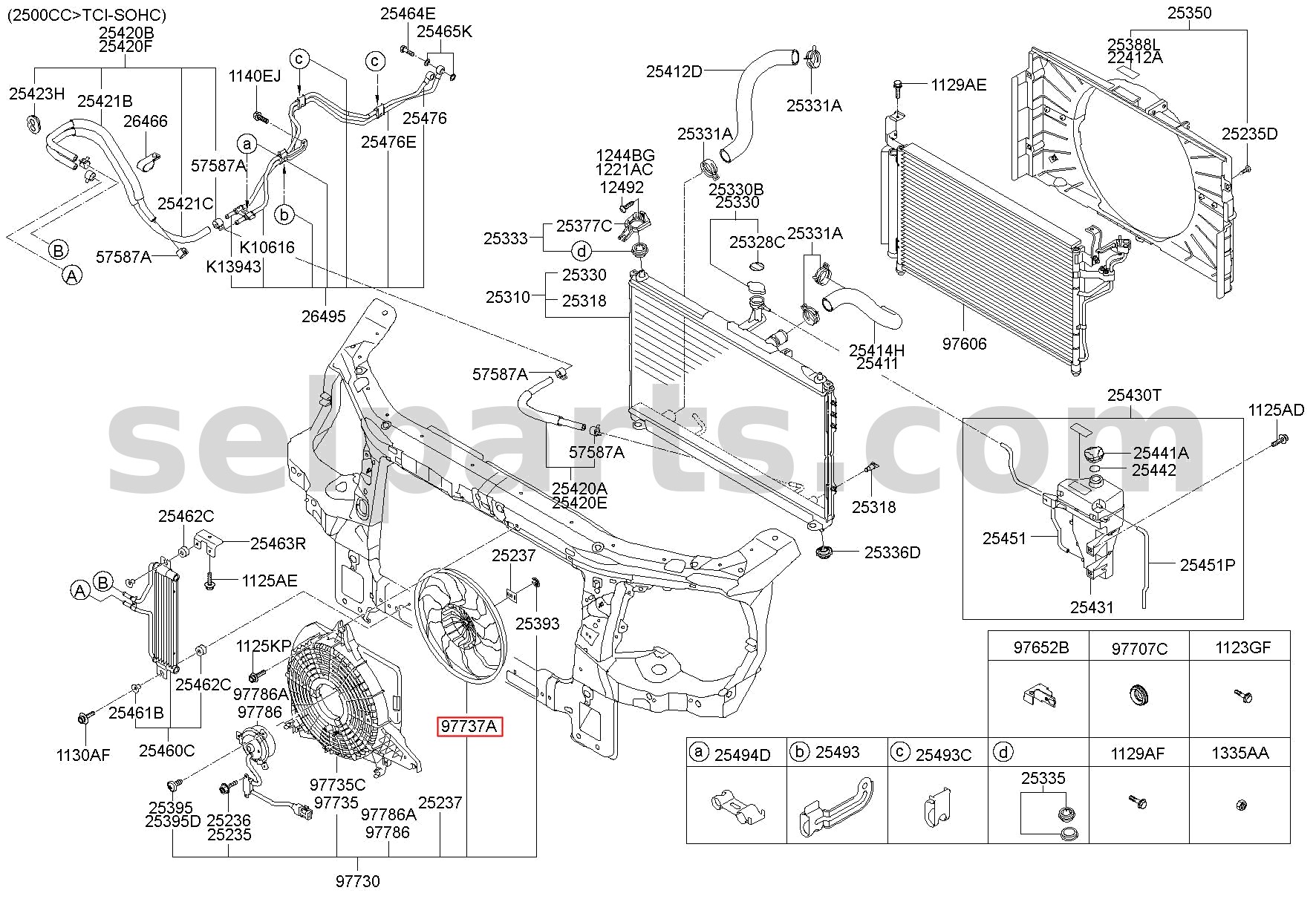 Genuine FAN-COOLING for Hyundai Grand Starex #977374H000