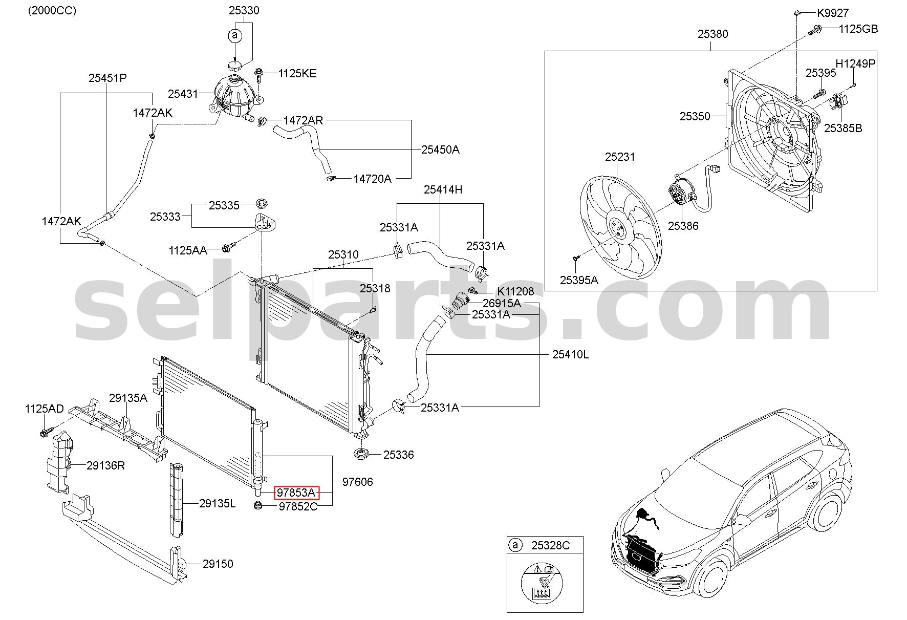 Genuine DESICCANT ASSY-RECEIVER DRIER for Kia Sportage #978532F100